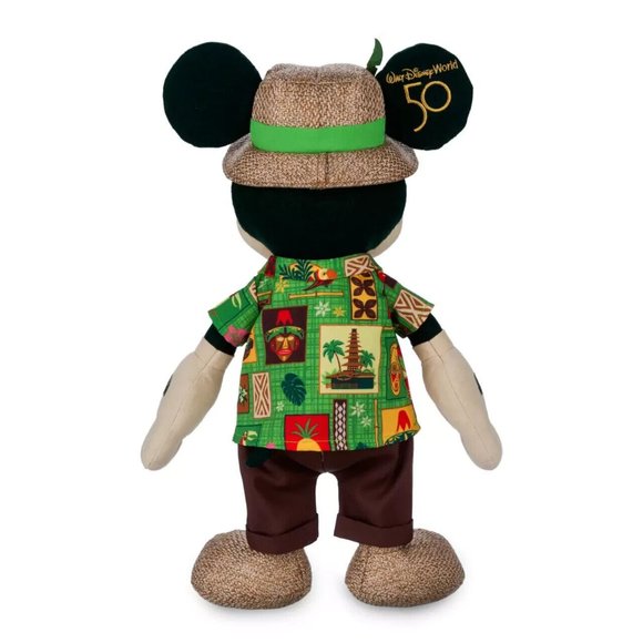 Disney World 50th Mickey Enchanted Tiki Room Main Attraction Mickey Plush & Ears - Picture 4 of 5
